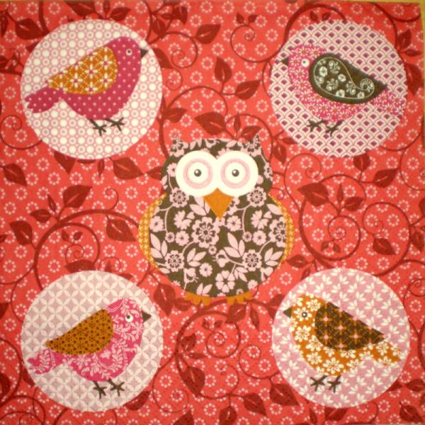 029 Eulen - 3-lagig (rot) - Avantgarde